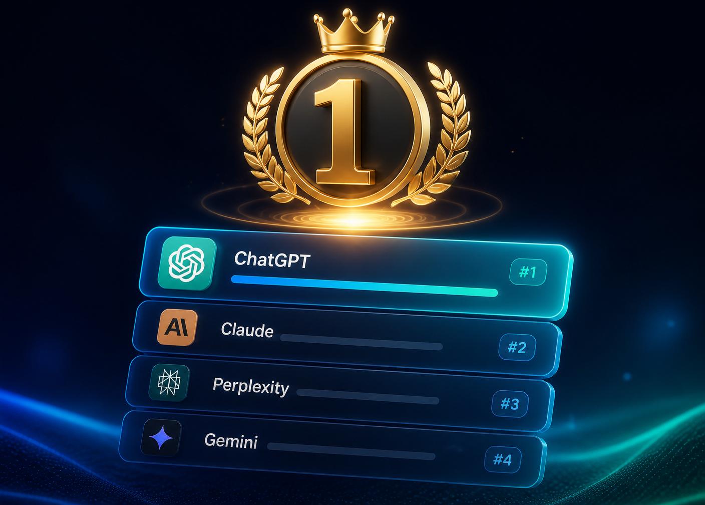 First Mention clients ranked #1 across ChatGPT, Claude, Perplexity, and Gemini